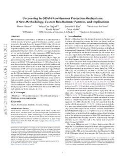 Uncovering In-DRAM RowHammer Protection Mechanisms: A New Methodology,
  Custom RowHammer Patterns, and Implications