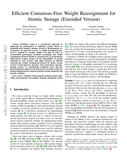Efficient Consensus-Free Weight Reassignment for Atomic Storage
  (Extended Version)