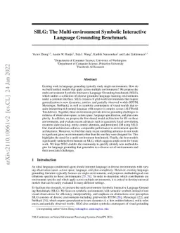 SILG: The Multi-environment Symbolic Interactive Language Grounding
  Benchmark