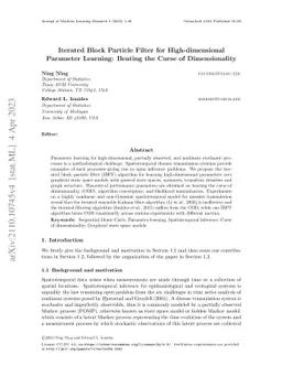 Iterated Block Particle Filter for High-dimensional Parameter Learning:
  Beating the Curse of Dimensionality
