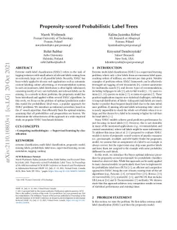 Propensity-scored Probabilistic Label Trees