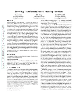 Evolving Transferable Neural Pruning Functions