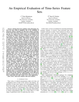 An Empirical Evaluation of Time-Series Feature Sets
