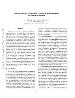 Exploiting Inter-pixel Correlations in Unsupervised Domain Adaptation
  for Semantic Segmentation