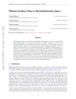 Efficient Gradient Flows in Sliced-Wasserstein Space
