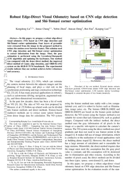 Robust Edge-Direct Visual Odometry based on CNN edge detection and
  Shi-Tomasi corner optimization