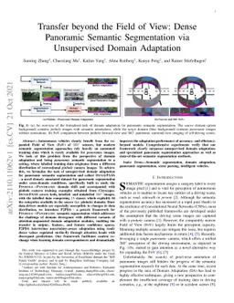 Transfer beyond the Field of View: Dense Panoramic Semantic Segmentation
  via Unsupervised Domain Adaptation