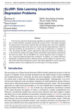 SLURP: Side Learning Uncertainty for Regression Problems