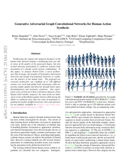 Generative Adversarial Graph Convolutional Networks for Human Action
  Synthesis