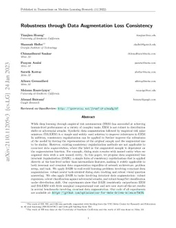 Robustness through Data Augmentation Loss Consistency