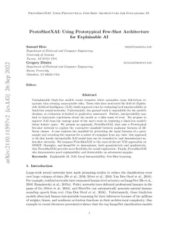 ProtoShotXAI: Using Prototypical Few-Shot Architecture for Explainable
  AI