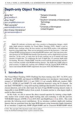 Depth-only Object Tracking