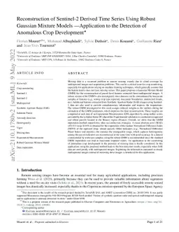 Reconstruction of Sentinel-2 Time Series Using Robust Gaussian Mixture
  Models -- Application to the Detection of Anomalous Crop Development in wheat
  and rapeseed crops