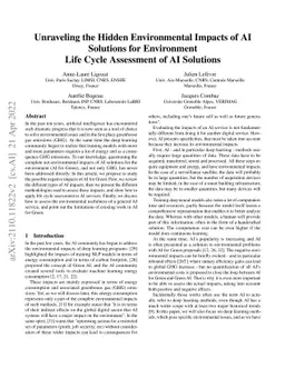 Unraveling the Hidden Environmental Impacts of AI Solutions for
  Environment