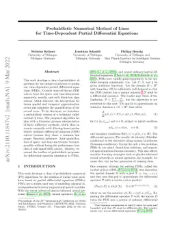 Probabilistic Numerical Method of Lines for Time-Dependent Partial
  Differential Equations