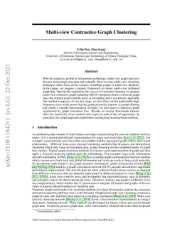 Multi-view Contrastive Graph Clustering