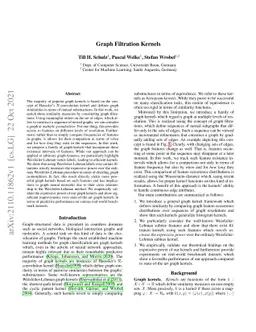 Graph Filtration Kernels