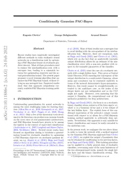 Conditionally Gaussian PAC-Bayes