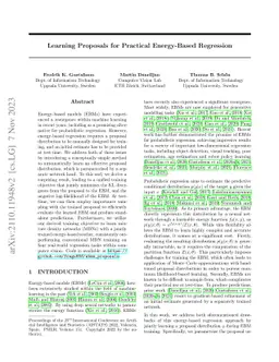Learning Proposals for Practical Energy-Based Regression