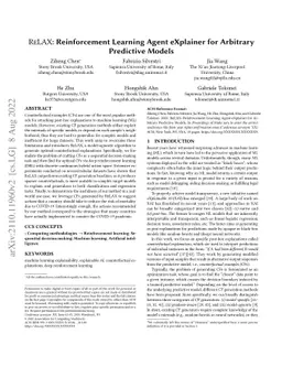 ReLAX: Reinforcement Learning Agent eXplainer for Arbitrary Predictive
  Models