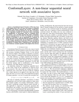 ConformalLayers: A non-linear sequential neural network with associative
  layers