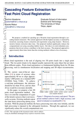 Cascading Feature Extraction for Fast Point Cloud Registration