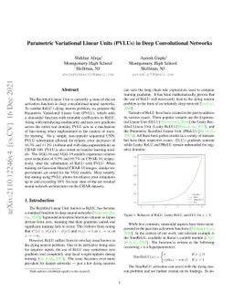 Parametric Variational Linear Units (PVLUs) in Deep Convolutional
  Networks