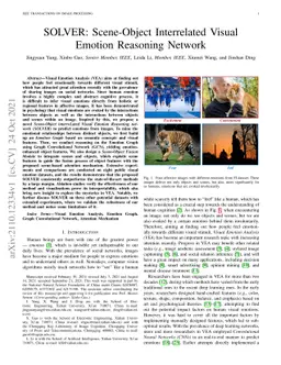 SOLVER: Scene-Object Interrelated Visual Emotion Reasoning Network