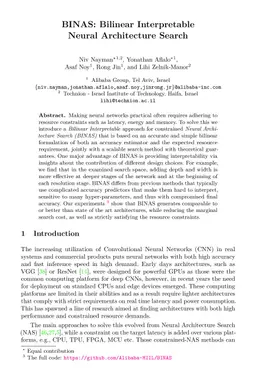 BINAS: Bilinear Interpretable Neural Architecture Search