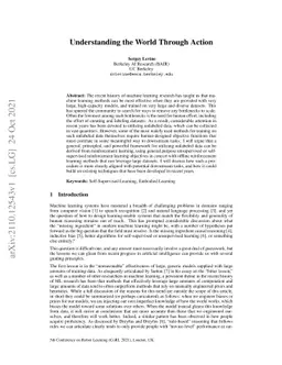 Understanding the World Through Action