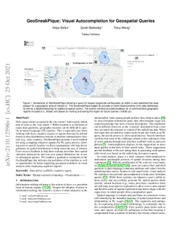 GeoSneakPique: Visual Autocompletion for Geospatial Queries