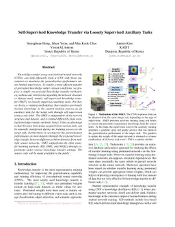 Self-Supervised Knowledge Transfer via Loosely Supervised Auxiliary
  Tasks