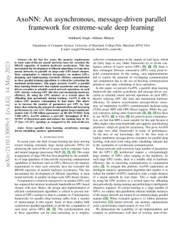 AxoNN: An asynchronous, message-driven parallel framework for
  extreme-scale deep learning