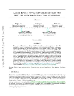 Logsig-RNN: a novel network for robust and efficient skeleton-based
  action recognition