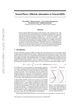 Neural Flows: Efficient Alternative to Neural ODEs