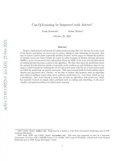 Can Q-Learning be Improved with Advice?