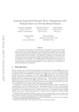 Learning-Augmented Dynamic Power Management with Multiple States via New
  Ski Rental Bounds
