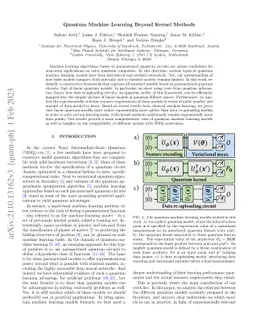 Quantum machine learning beyond kernel methods