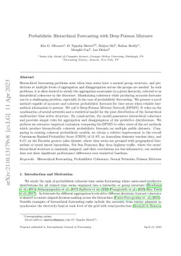 Probabilistic Hierarchical Forecasting with Deep Poisson Mixtures