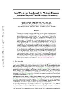 IconQA: A New Benchmark for Abstract Diagram Understanding and Visual
  Language Reasoning