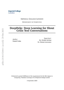 DeepHelp: Deep Learning for Shout Crisis Text Conversations