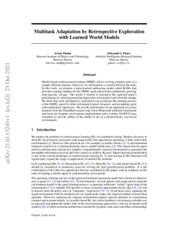 Multitask Adaptation by Retrospective Exploration with Learned World
  Models