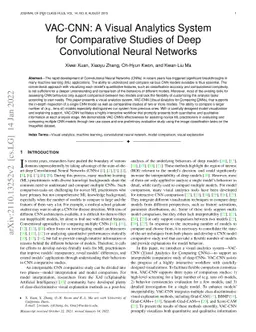 VAC-CNN: A Visual Analytics System for Comparative Studies of Deep
  Convolutional Neural Networks