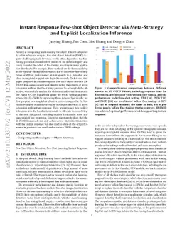 Instant Response Few-shot Object Detection with Meta Strategy and
  Explicit Localization Inference