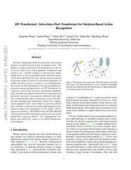 IIP-Transformer: Intra-Inter-Part Transformer for Skeleton-Based Action
  Recognition
