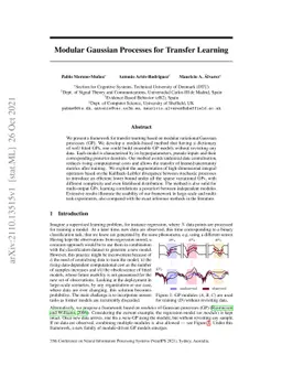 Modular Gaussian Processes for Transfer Learning
