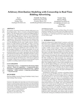 Arbitrary Distribution Modeling with Censorship in Real-Time Bidding
  Advertising