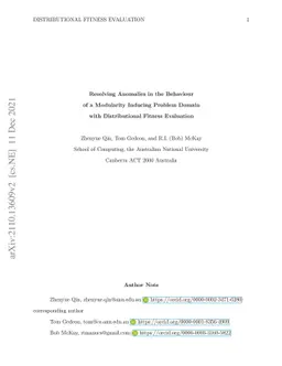 Resolving Anomalies in the Behaviour of a Modularity Inducing Problem
  Domain with Distributional Fitness Evaluation