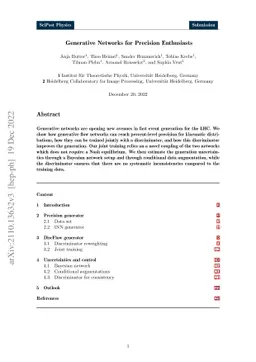 Generative Networks for Precision Enthusiasts