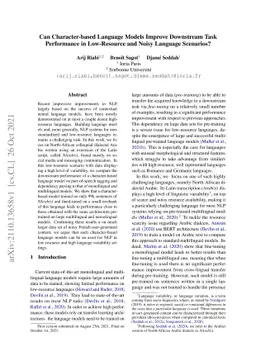 Can Character-based Language Models Improve Downstream Task Performance in Low-Resource and Noisy Language Scenarios?